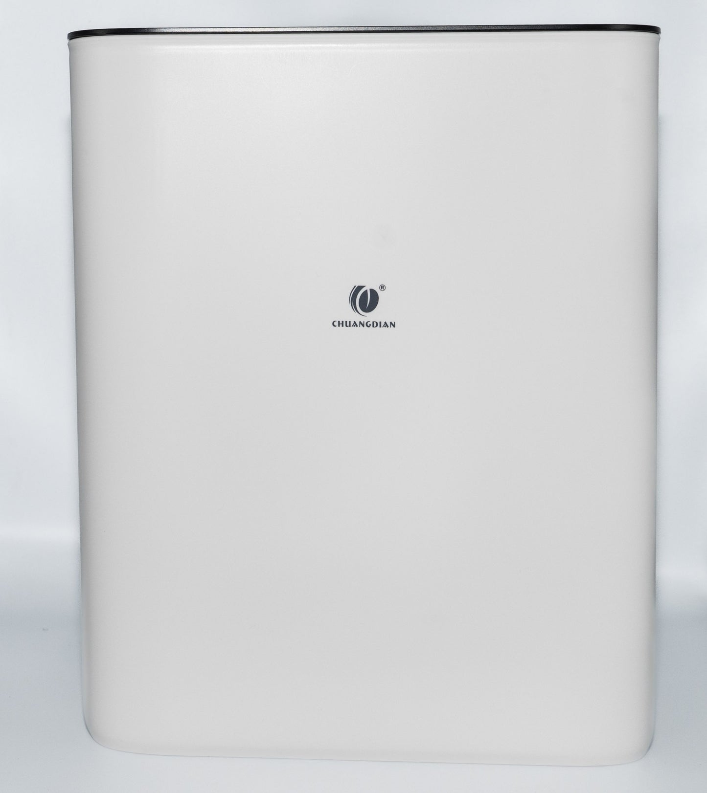 White trash bin on a light grey background – Quickway Supplies