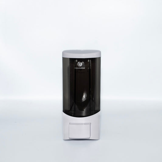 White and black soap dispenser on a white background – Quickway Supplies