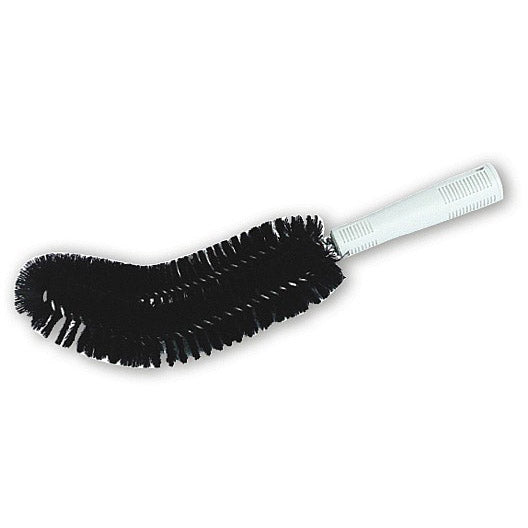 A black waist tube brush with a silver metal handle. – Quickway Supplies
