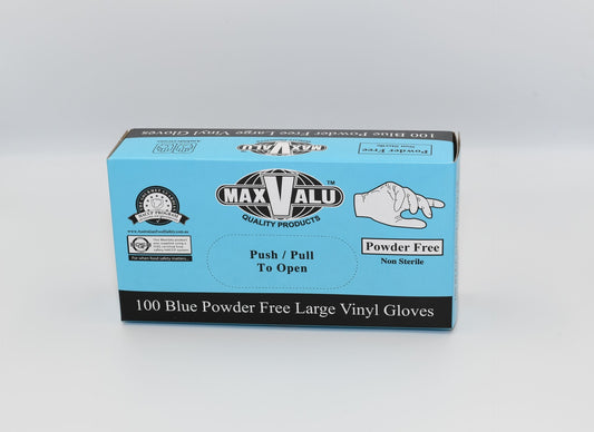 Blue Powder Free Vinyl Gloves