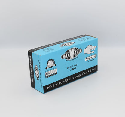 Blue Powder Free Vinyl Gloves