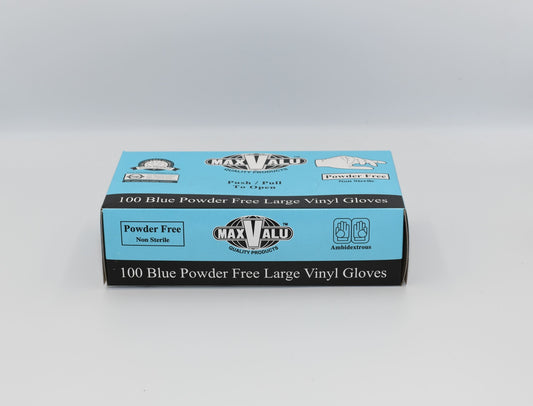 Blue Powder Free Vinyl Gloves