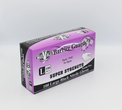 Super Strength Black Nitrile Gloves